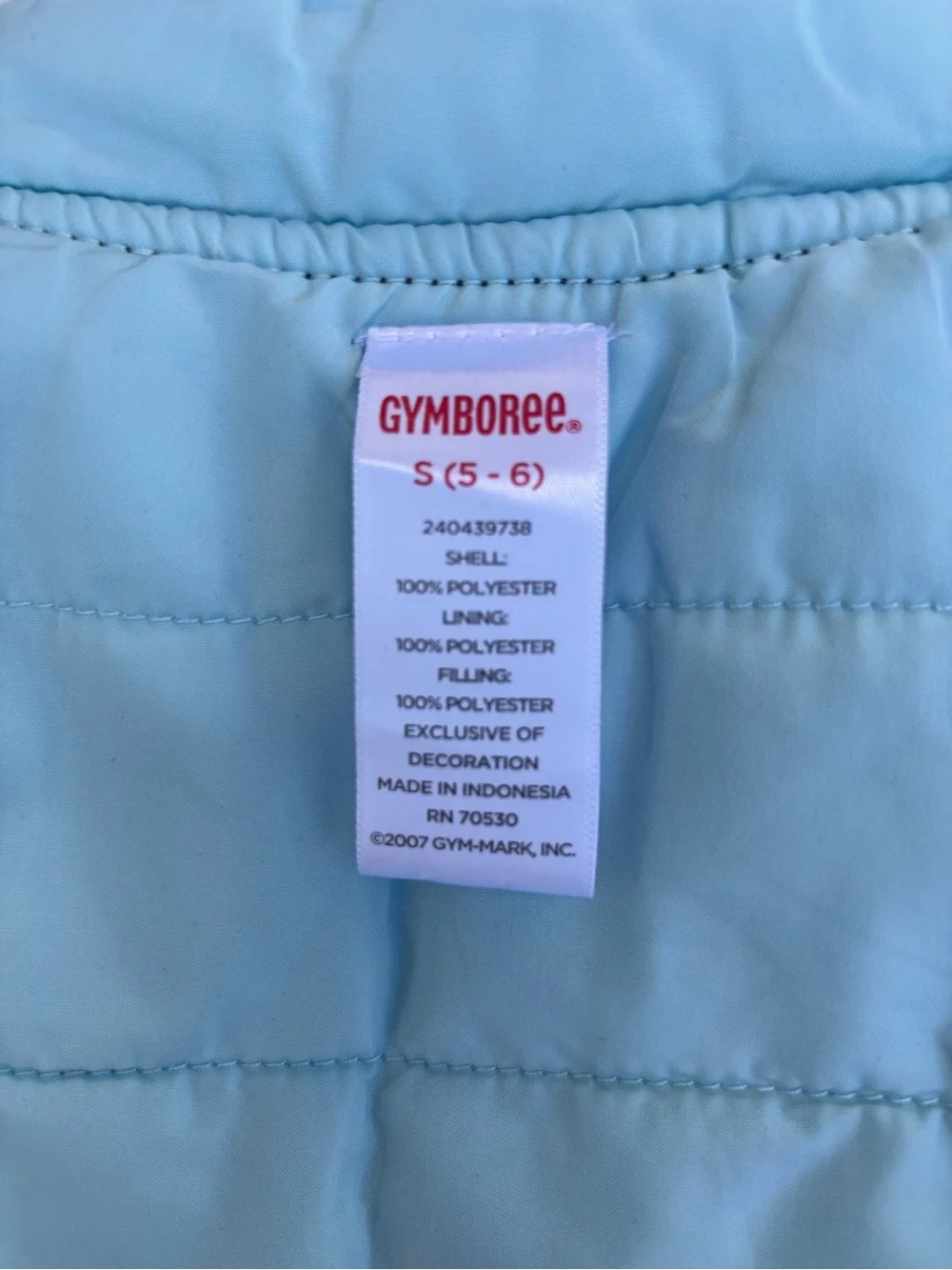 Vintage Gymboree Brown Puffer Vest with Multicolor Polka Dots size s
